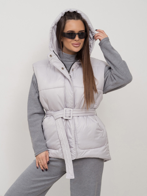 Утепленный жилет ISSA Plus модель SA-505_серый Утепленный жилет ISSA Plus модель SA-505_серый Фото