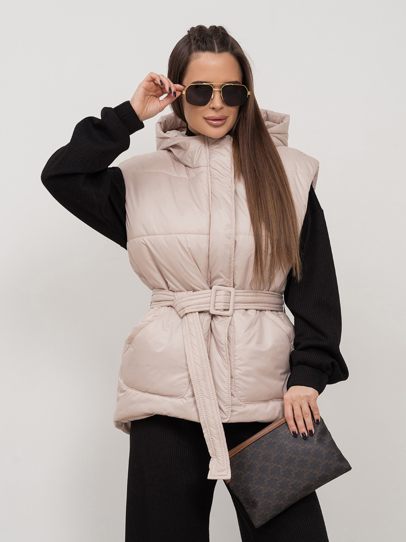 Жилет с утеплителем ISSA Plus модель SA-505_бежевый Фото