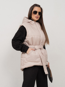 Жилет с утеплителем ISSA Plus модель SA-505_бежевый Фото