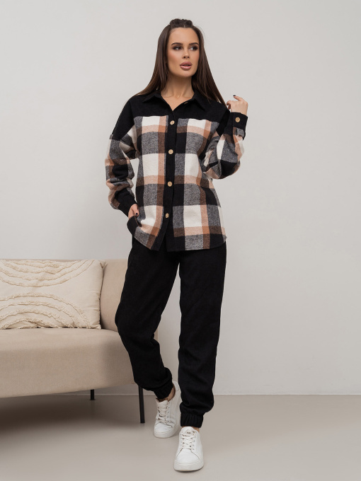 Повсякденний костюм ISSA Plus модель SA-511_черный Фото