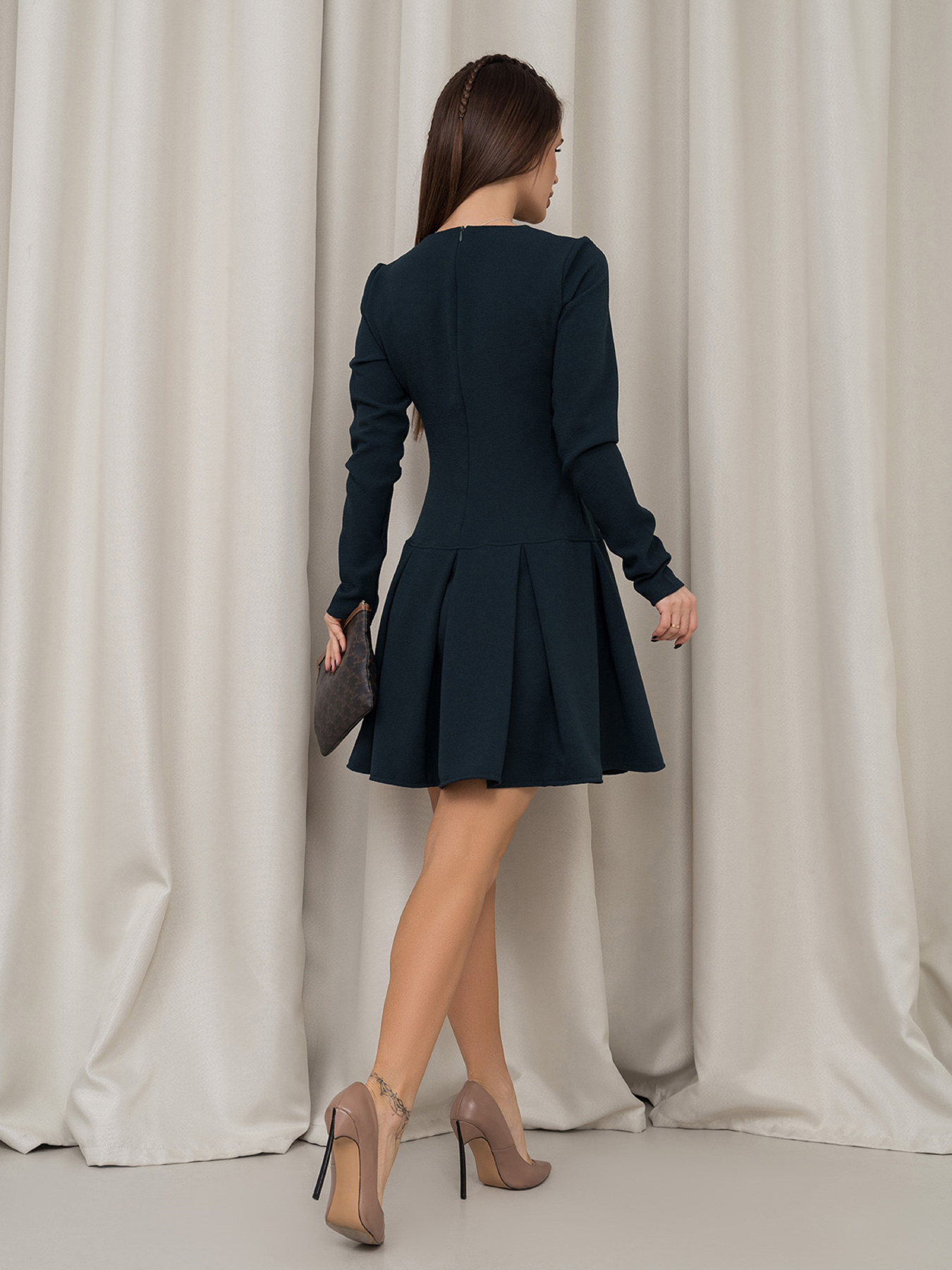 Платье мини ISSA Plus модель 14467_зеленый Фото