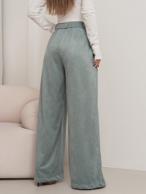 Брюки палаццо ISSA Plus модель 13749_оливковый Фото