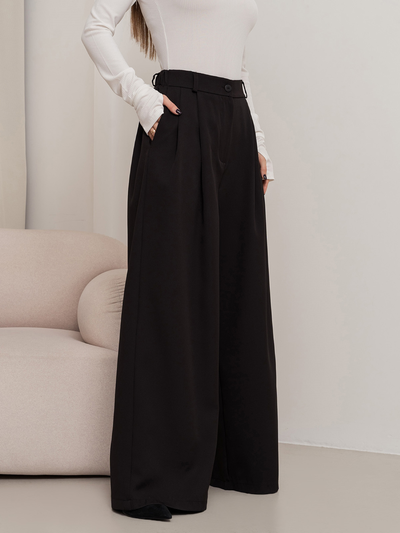 Палаццо ISSA Plus модель 14442_черный Фото