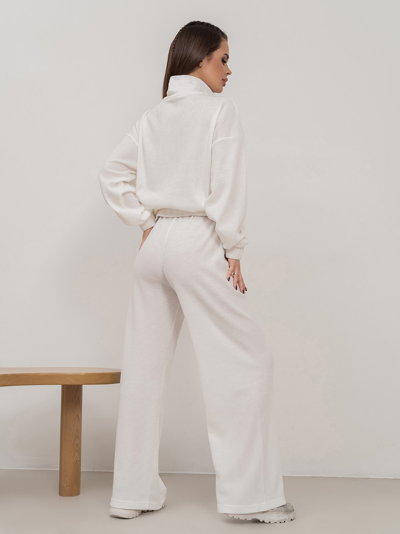 Спортивный костюм ISSA Plus модель 14445_молочный Фото