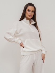 Спортивный костюм ISSA Plus модель 14445_молочный Фото