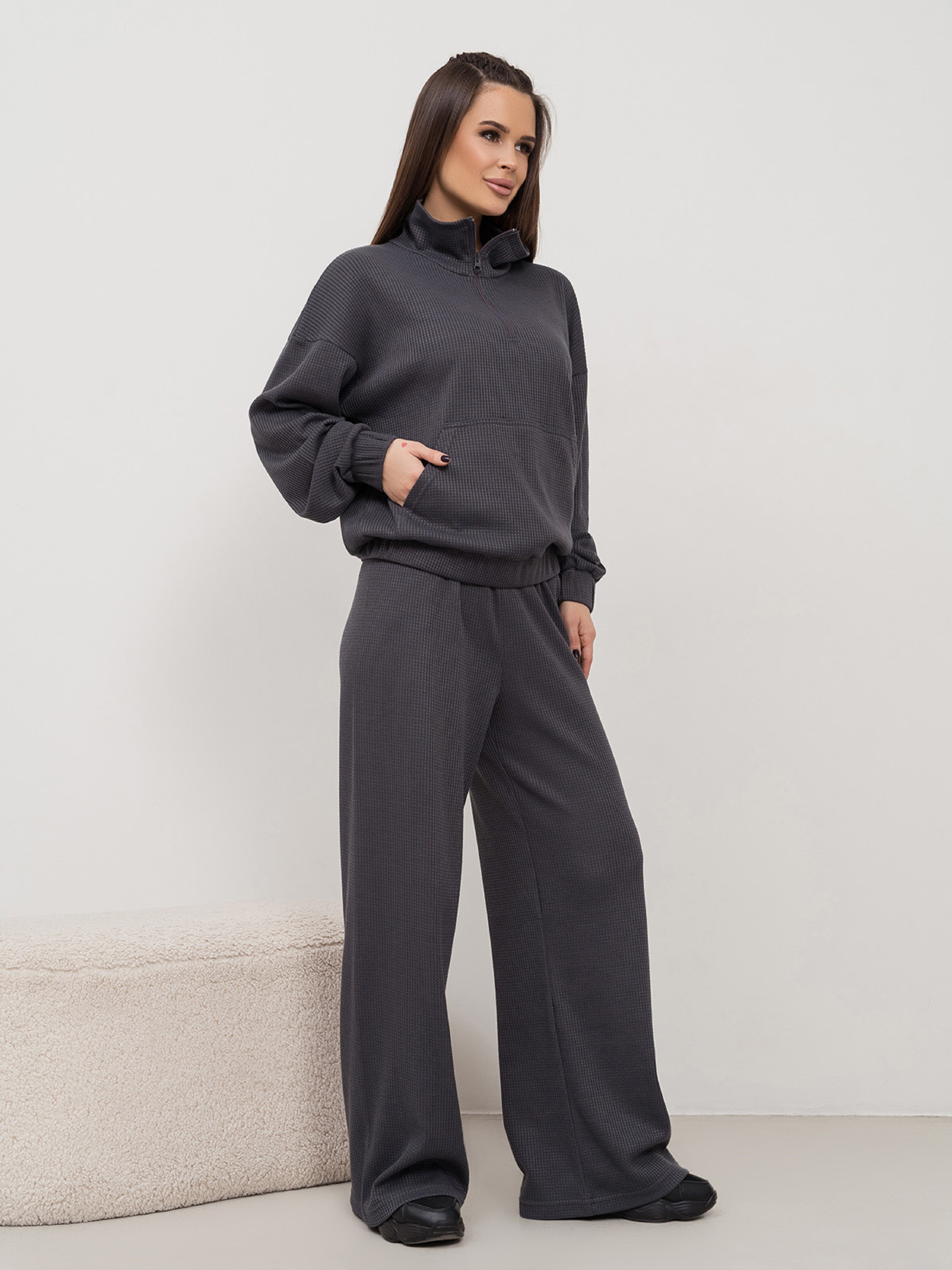 Спортивный костюм ISSA Plus модель 14445_серый Фото