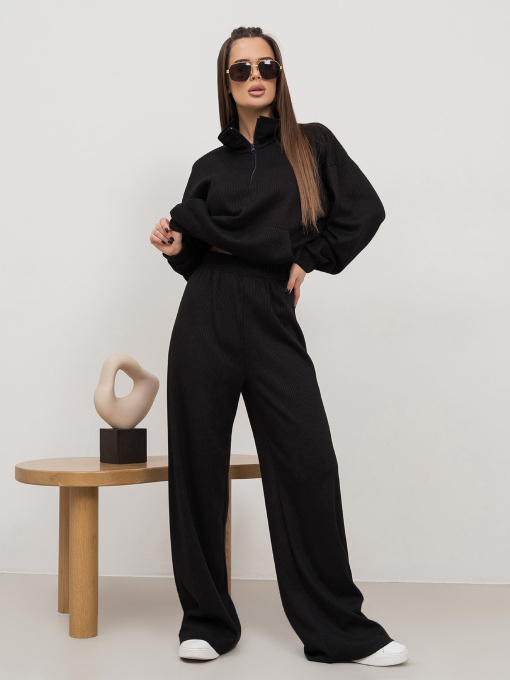 Спортивный костюм ISSA Plus модель 14445_черный Фото