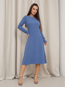 Сукня міді ISSA Plus модель 14452_голубой Фото