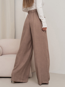 Брюки палаццо ISSA Plus модель 14455_коричневый Фото