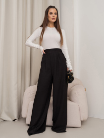 Брюки палаццо ISSA Plus модель 14455_черный Фото