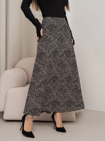 Юбка миди ISSA Plus модель 14457_мультиколор Фото