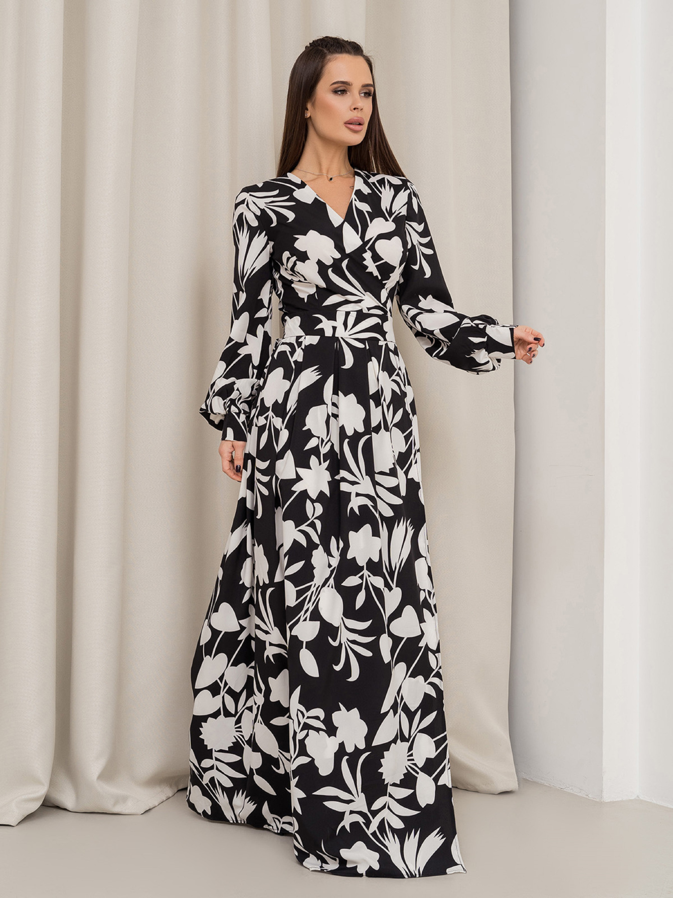 Платье макси ISSA Plus модель 14458_черный Фото