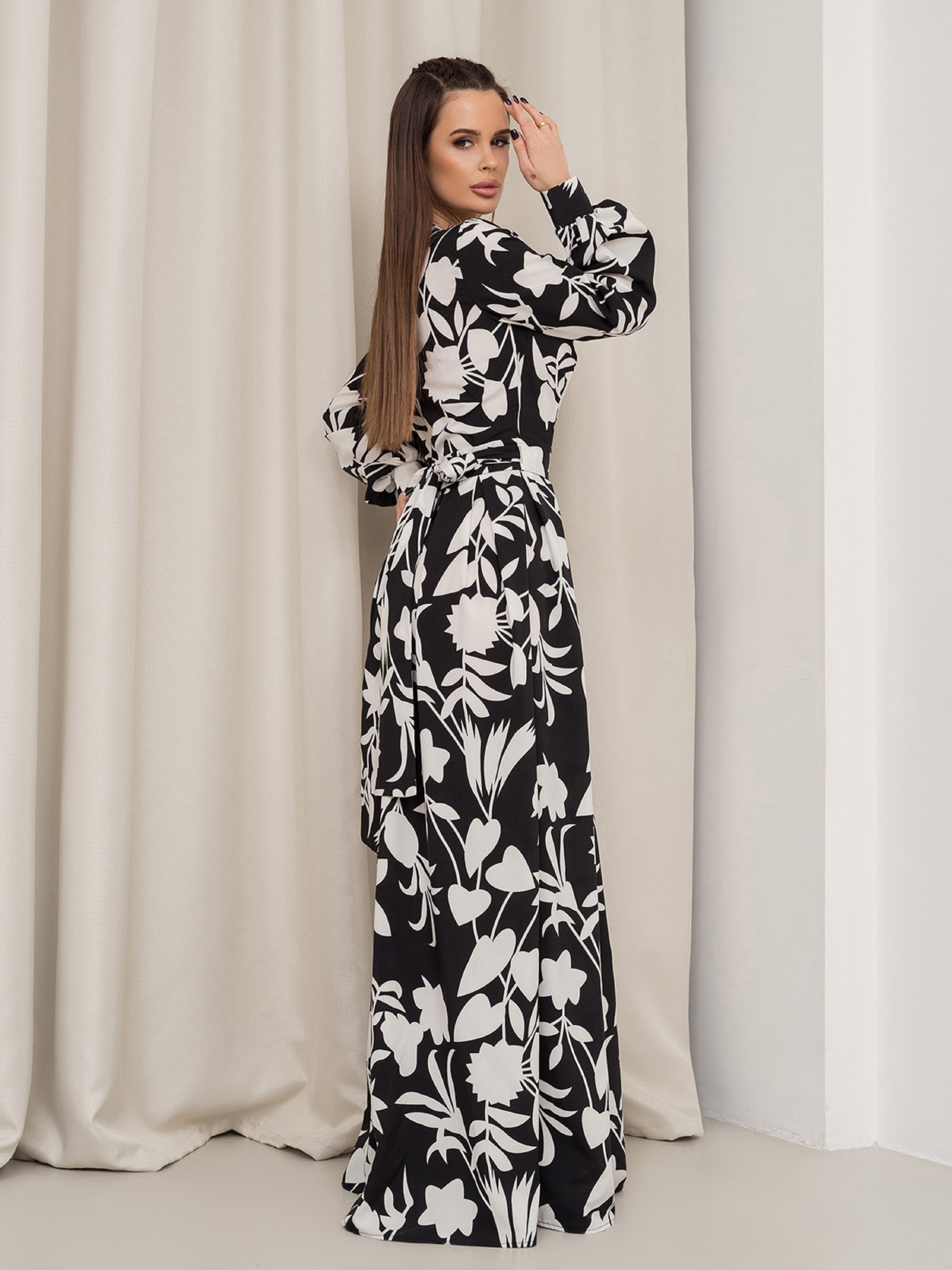 Платье макси ISSA Plus модель 14458_черный Фото