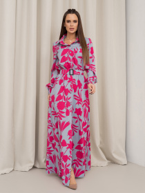 Платье макси ISSA Plus модель 14459_серый Платье макси ISSA Plus модель 14459_серый Фото