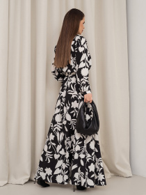 Платье макси ISSA Plus модель 14459_черный Фото