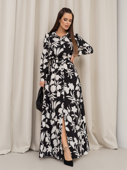 Сукня максі ISSA Plus модель 14459_черный Фото