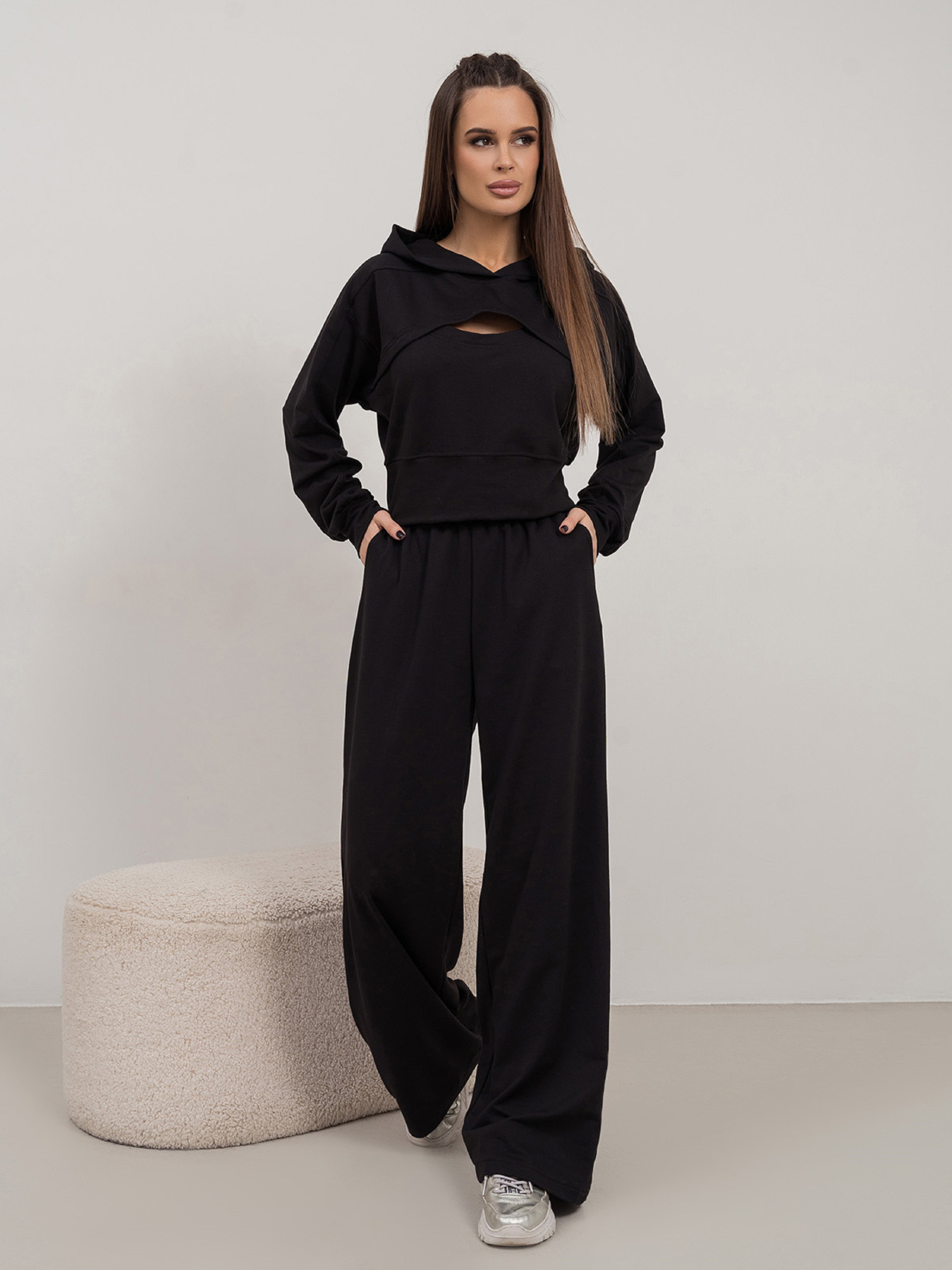 Костюм ISSA Plus модель 14462_черный Фото