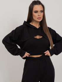 Костюм ISSA Plus модель 14462_черный Фото