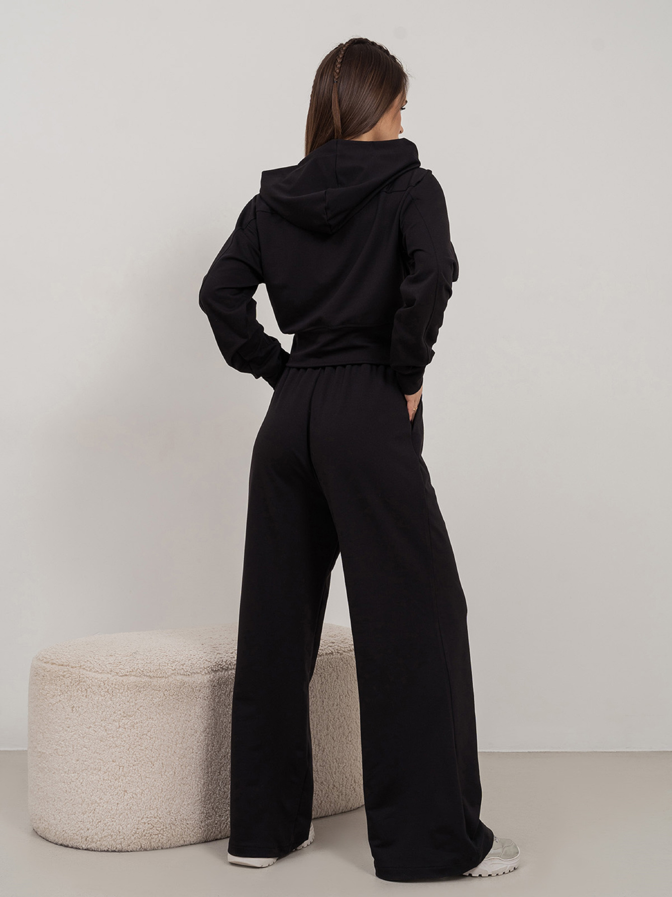 Повседневный костюм ISSA Plus модель 14462_черный Повседневный костюм ISSA Plus модель 14462_черный Фото