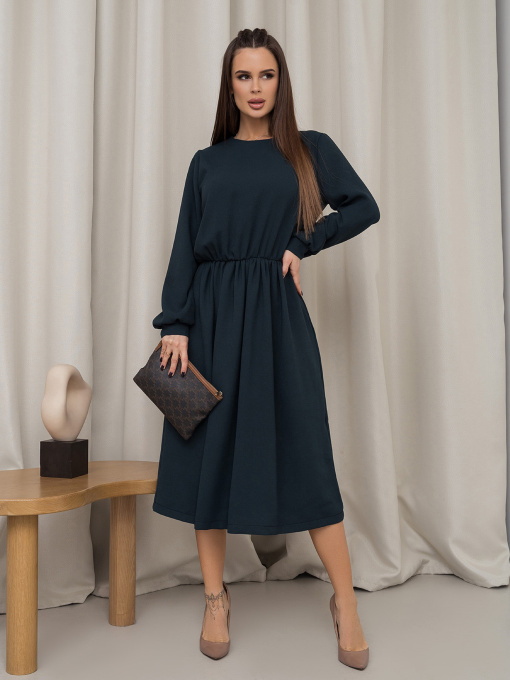 Платье миди ISSA Plus модель 14463_зеленый Фото