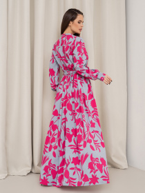 Платье макси ISSA Plus модель 14465_серый Фото