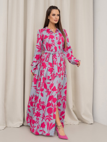 Платье макси ISSA Plus модель 14465_серый Платье макси ISSA Plus модель 14465_серый Фото