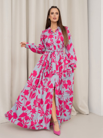 Платье макси ISSA Plus модель 14465_серый Платье макси ISSA Plus модель 14465_серый Фото