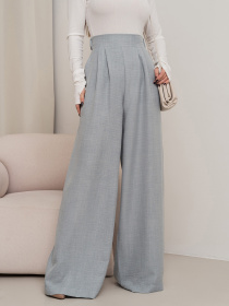 Брюки палаццо ISSA Plus модель 14455_серый Фото