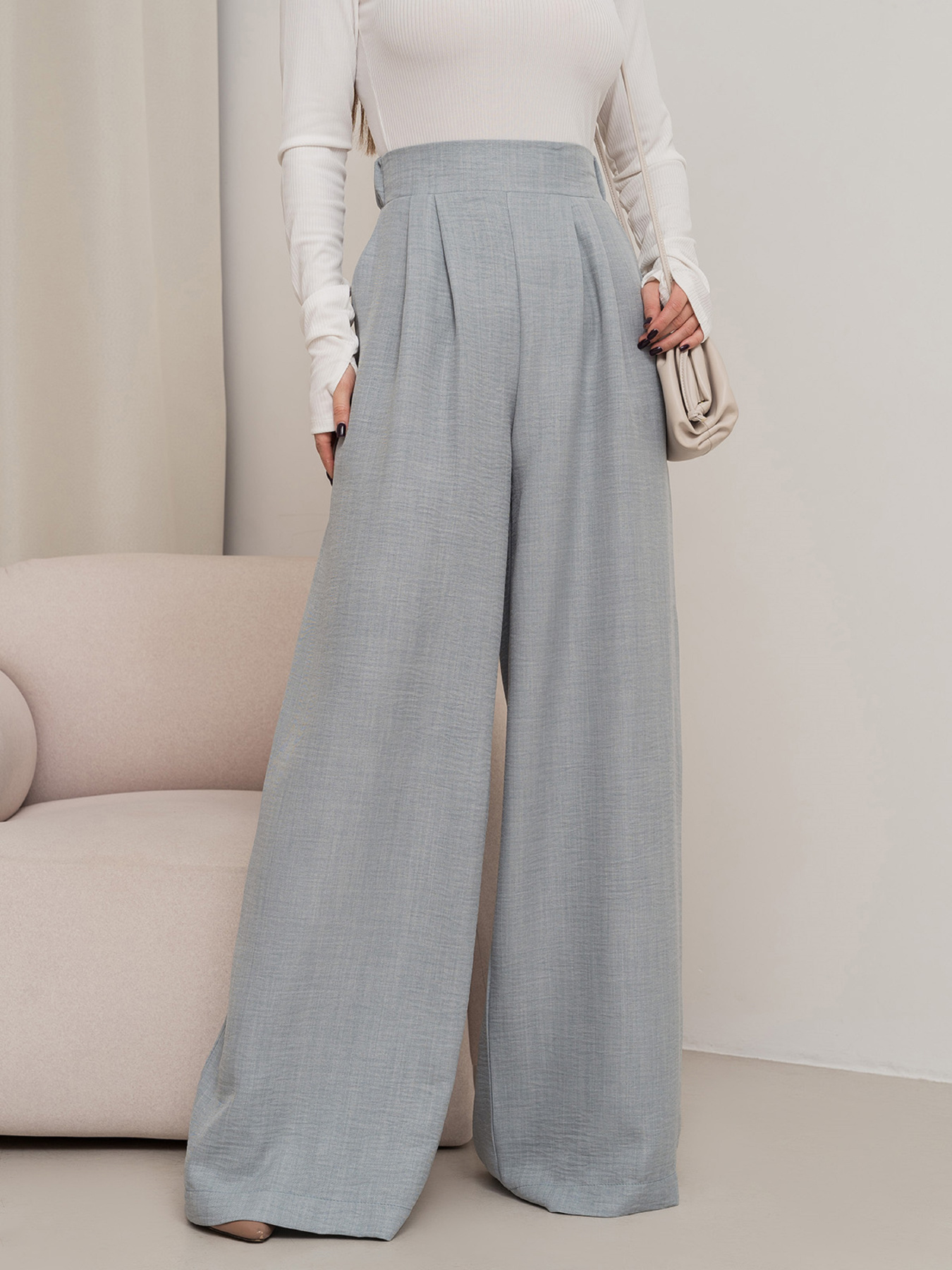 Палаццо ISSA Plus модель 14455_серый Фото