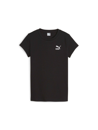 Футболка PUMA Classics Ribbed Slim Tee модель 624264 - фото