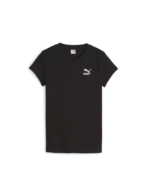 Футболка PUMA Classics Ribbed Slim Tee модель 624264 Фото