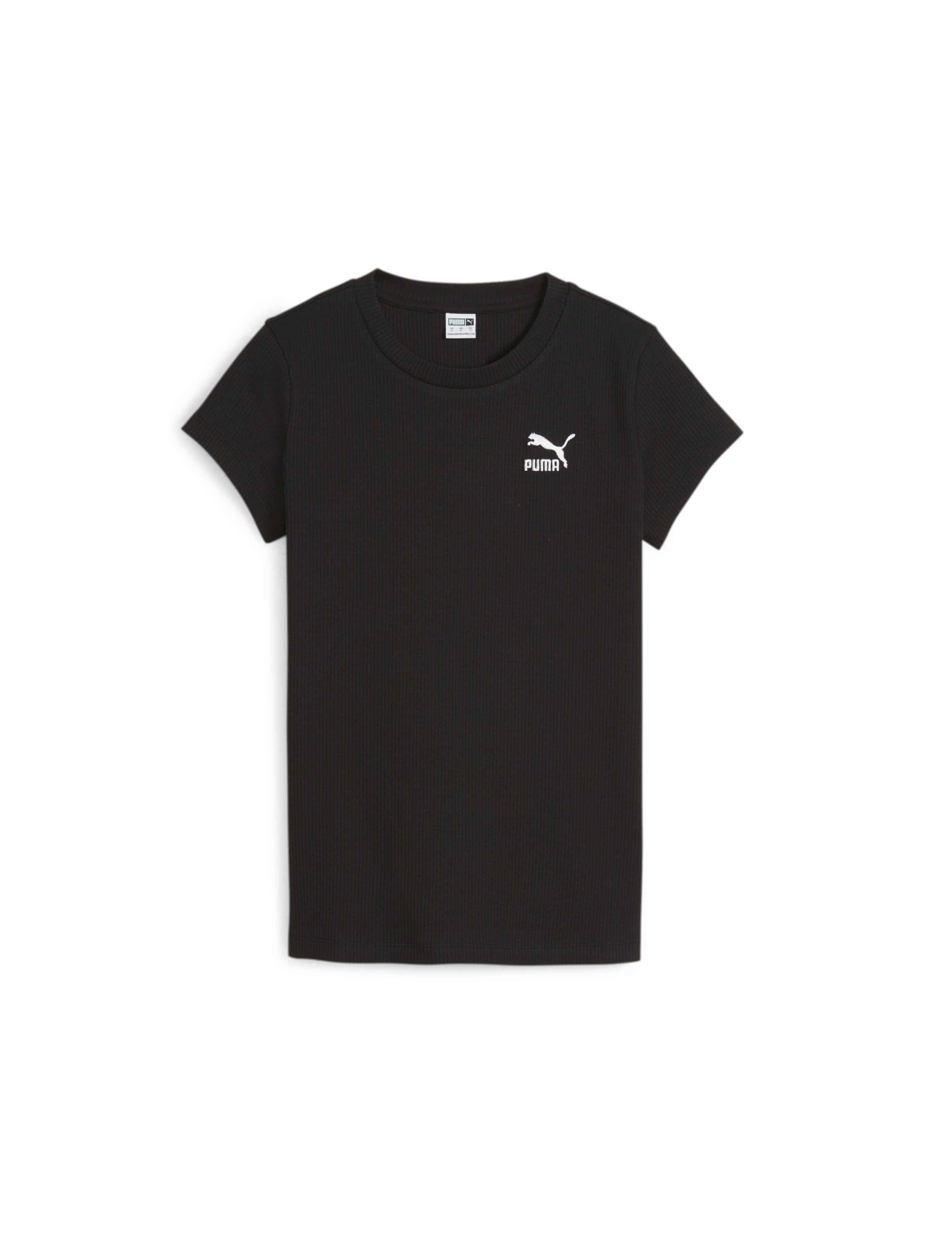 Футболка PUMA Classics Ribbed Slim Tee модель 624264 Фото