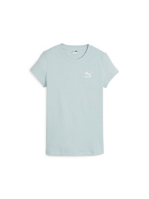 Футболка PUMA Classics Ribbed Slim Tee модель 624264 Фото