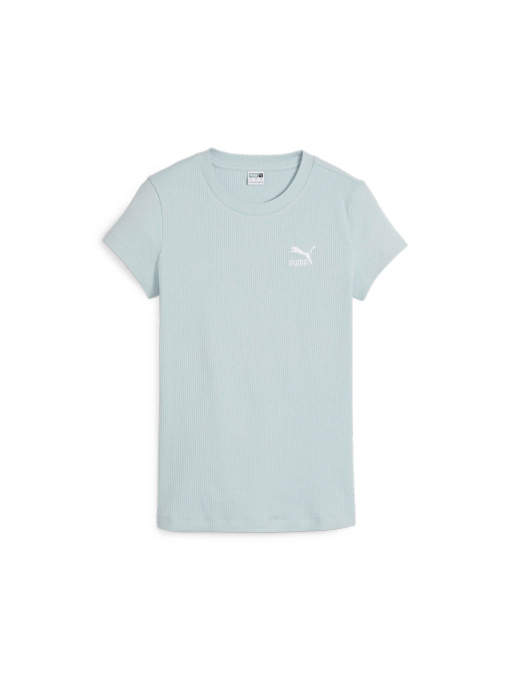 Футболка PUMA Classics Ribbed Slim Tee модель 624264 Фото