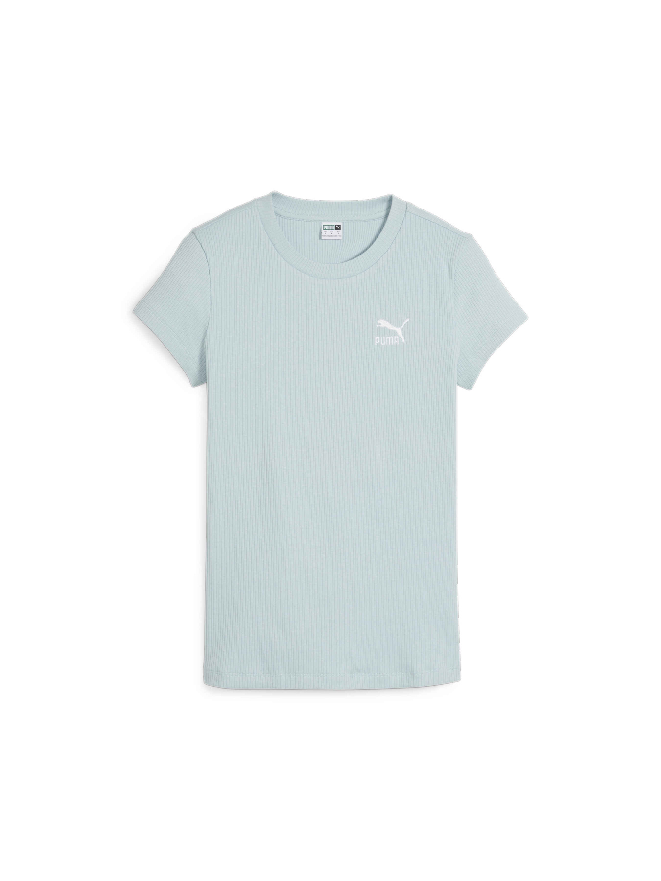 Футболка PUMA Classics Ribbed Slim Tee модель 624264 Фото