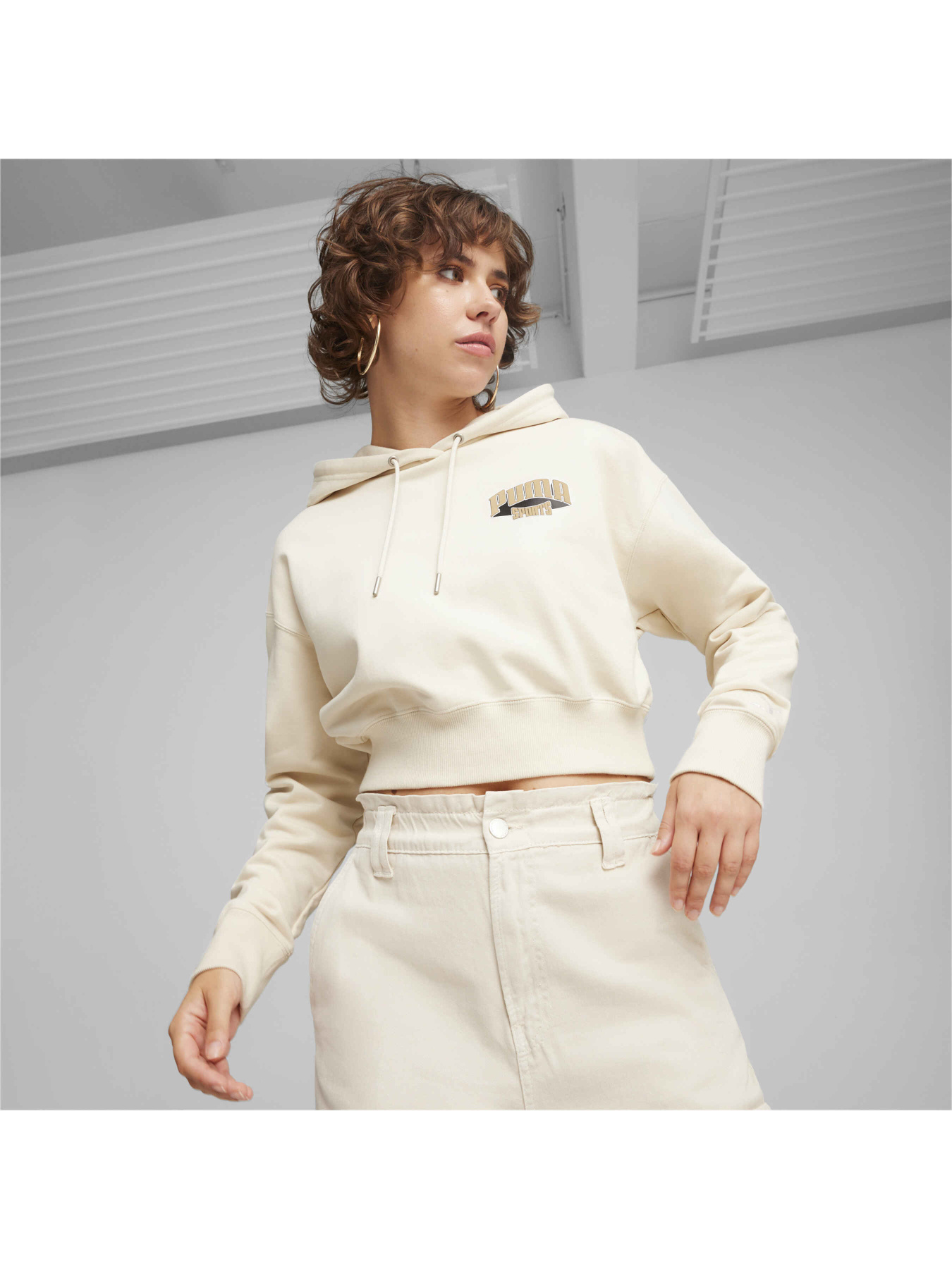 Худи PUMA Team Cropped Hoodie модель 624346 Фото