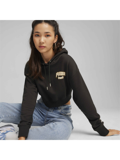 Худі PUMA Team Cropped Hoodie модель 624346 — фото 3 - INTERTOP