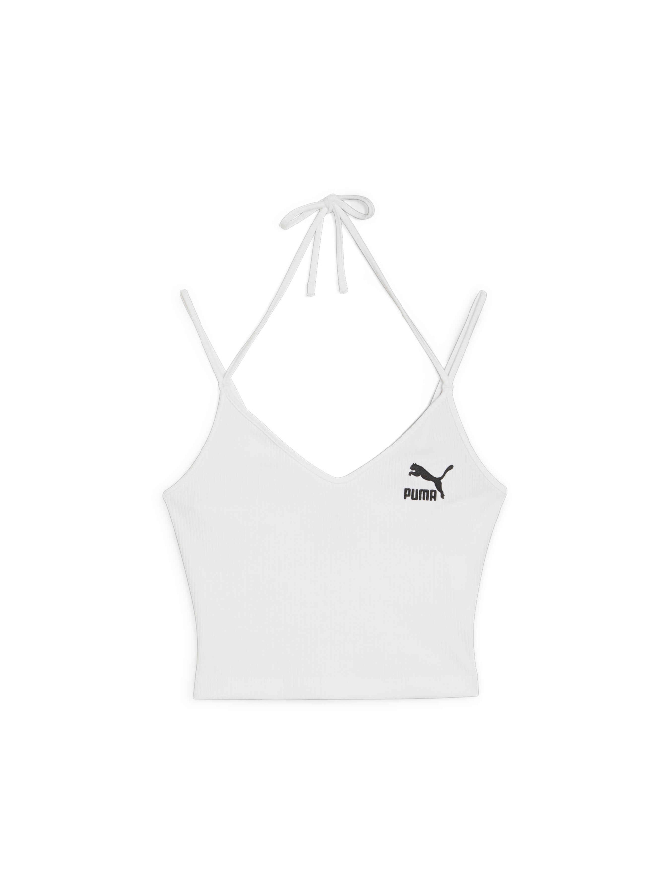 Топ спортивный PUMA Classics Ribbed Crop Top модель 624255 Фото