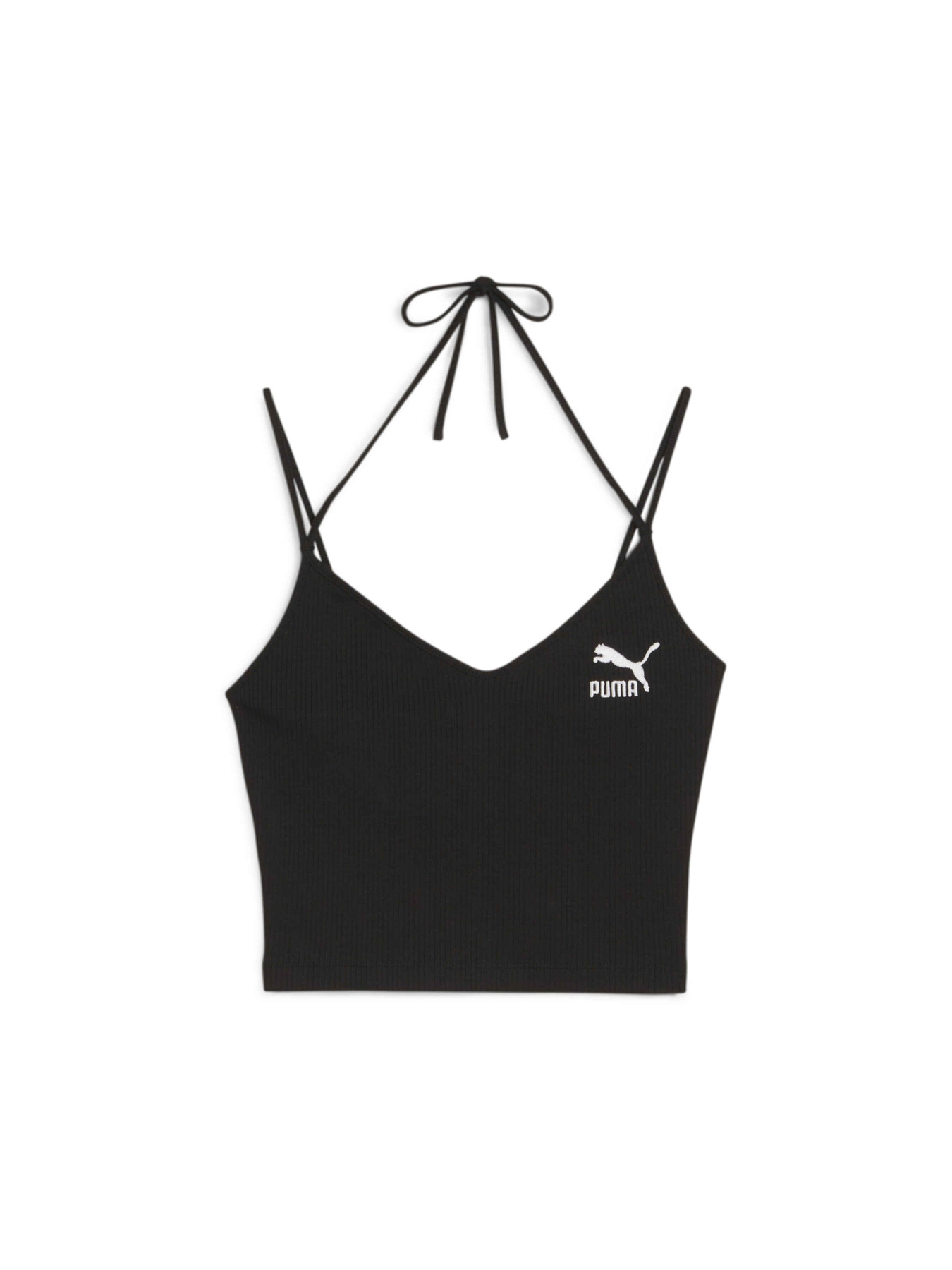 Топ спортивный PUMA Classics Ribbed Crop Top модель 624255 Фото