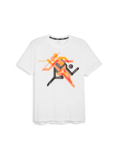 Футболка PUMA Run Faster Icons Graphic Tee модель 525000 - фото