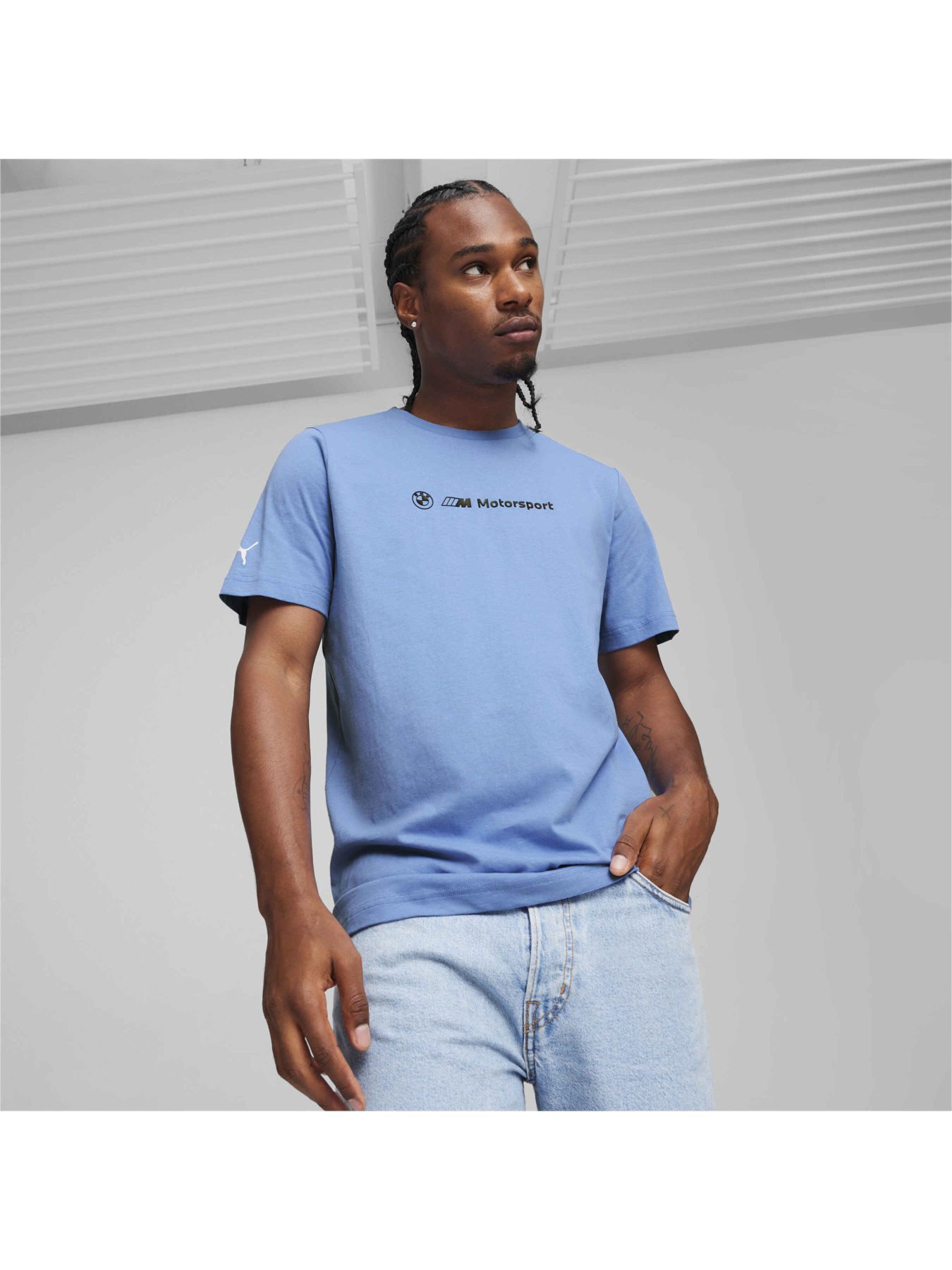 Футболка спортивная PUMA Bmw Mms (logo) Graphic Tee модель 624160 Фото