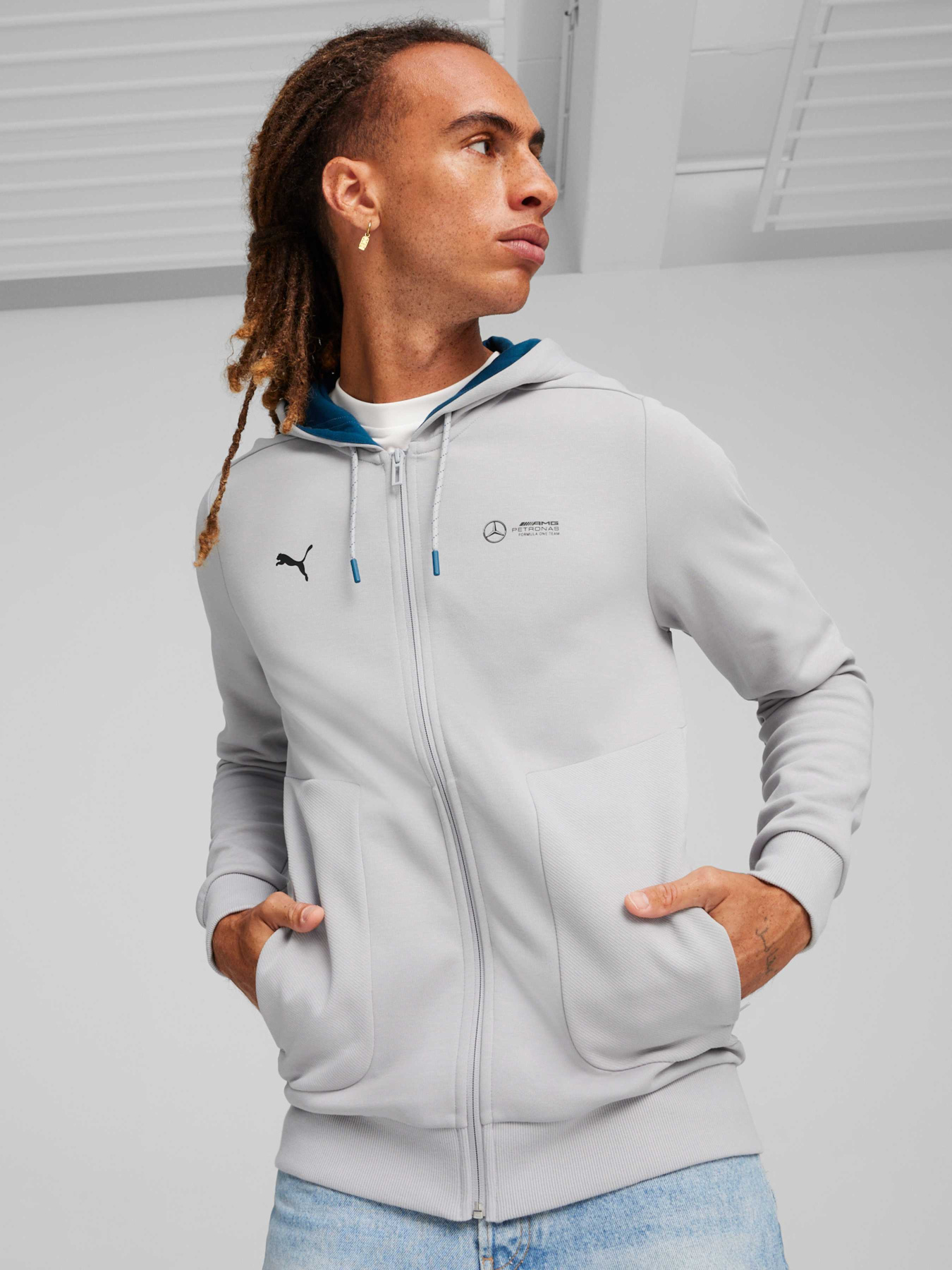 Спортивная кофта PUMA Mapf1 Hooded Sweat Jacket модель 623744 Фото