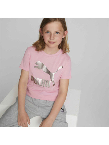 Футболка PUMA Classics Logo Tee модель 530208 — фото 3 - INTERTOP