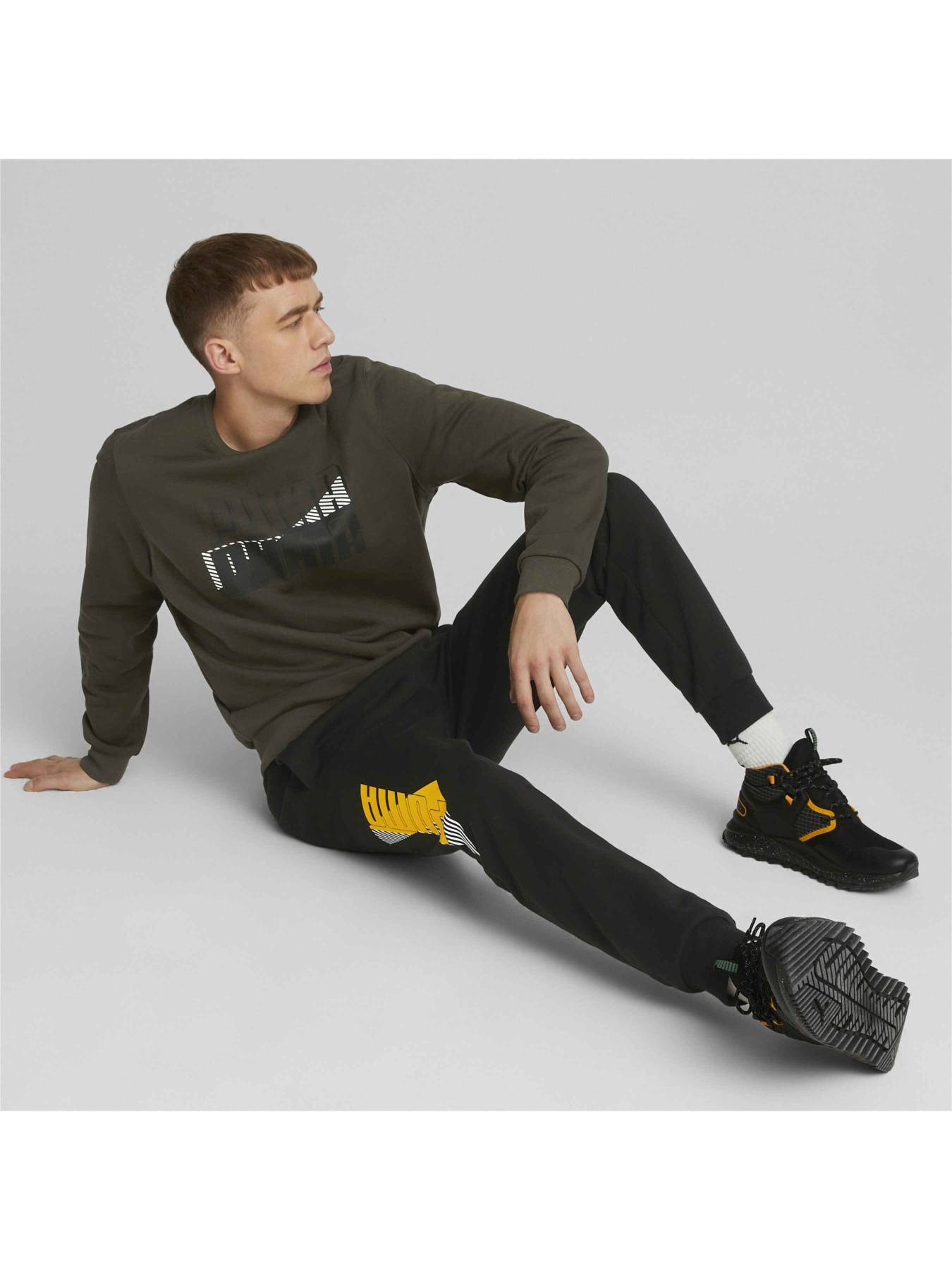 Спортивні штани PUMA Power Logo Sweatpants модель 849796 Фото
