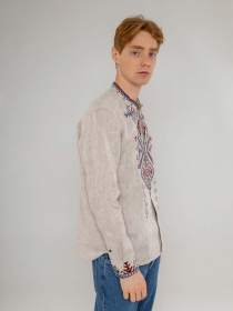Вышитая рубашка Svarga модель SV-MS00518-1111-10002 Фото