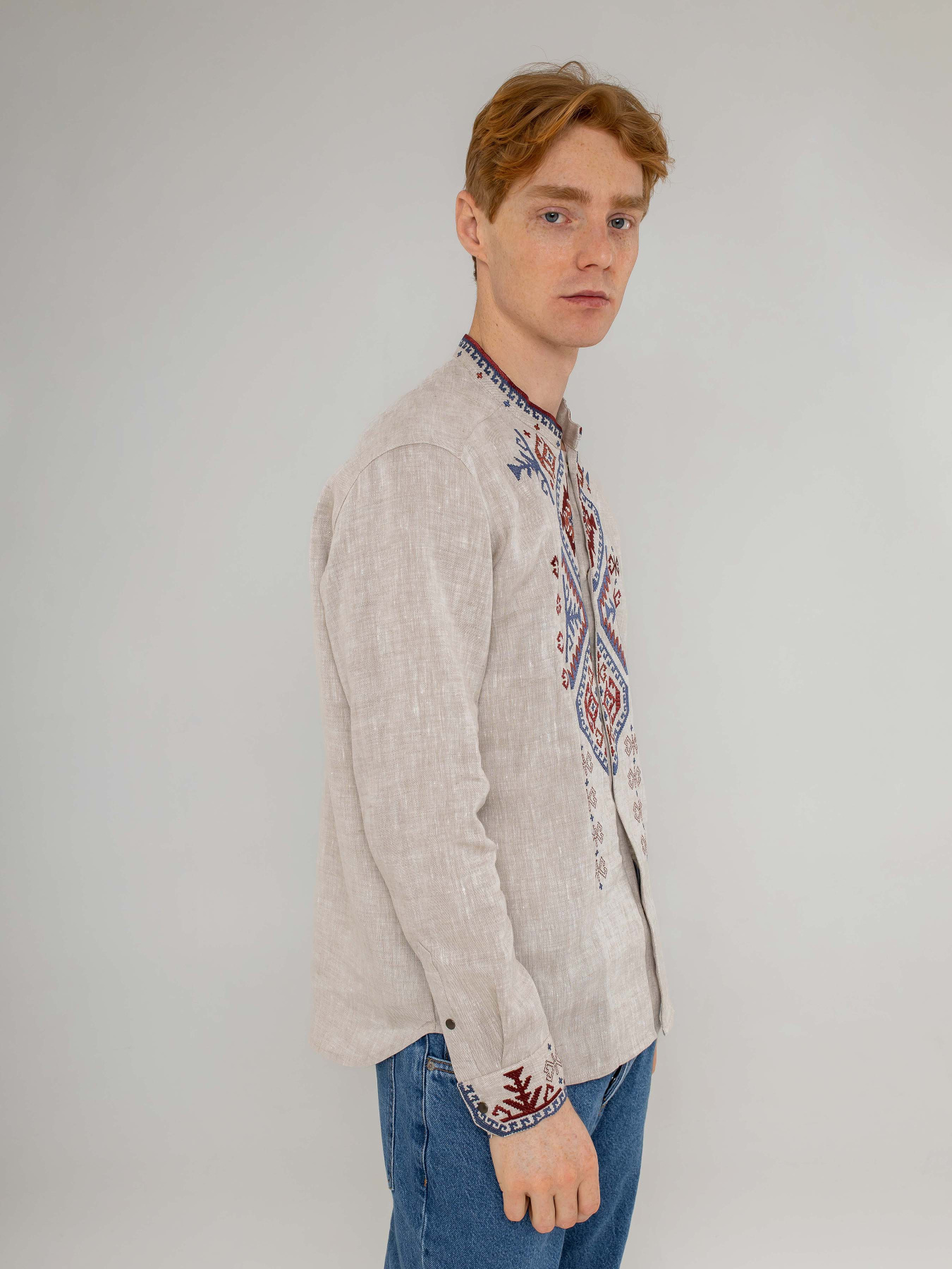 Вишита сорочка Svarga модель SV-MS00518-1111-10002 Фото