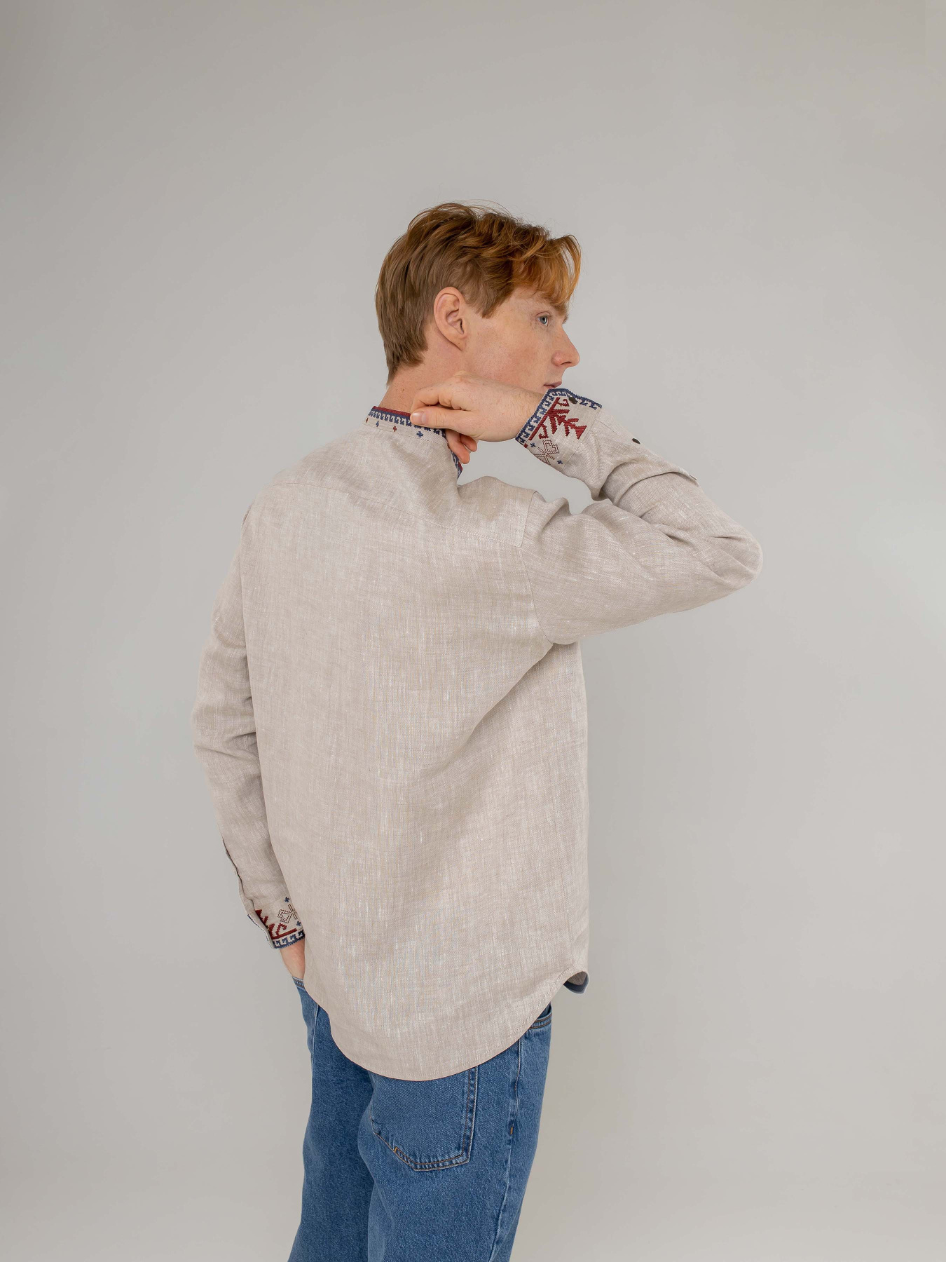 Вишита сорочка Svarga модель SV-MS00518-1111-10002 Фото