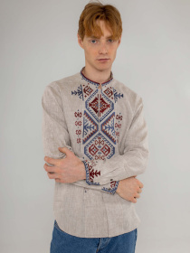 Вишита сорочка Svarga модель SV-MS00518-1111-10002 Вишита сорочка Svarga модель SV-MS00518-1111-10002 Фото