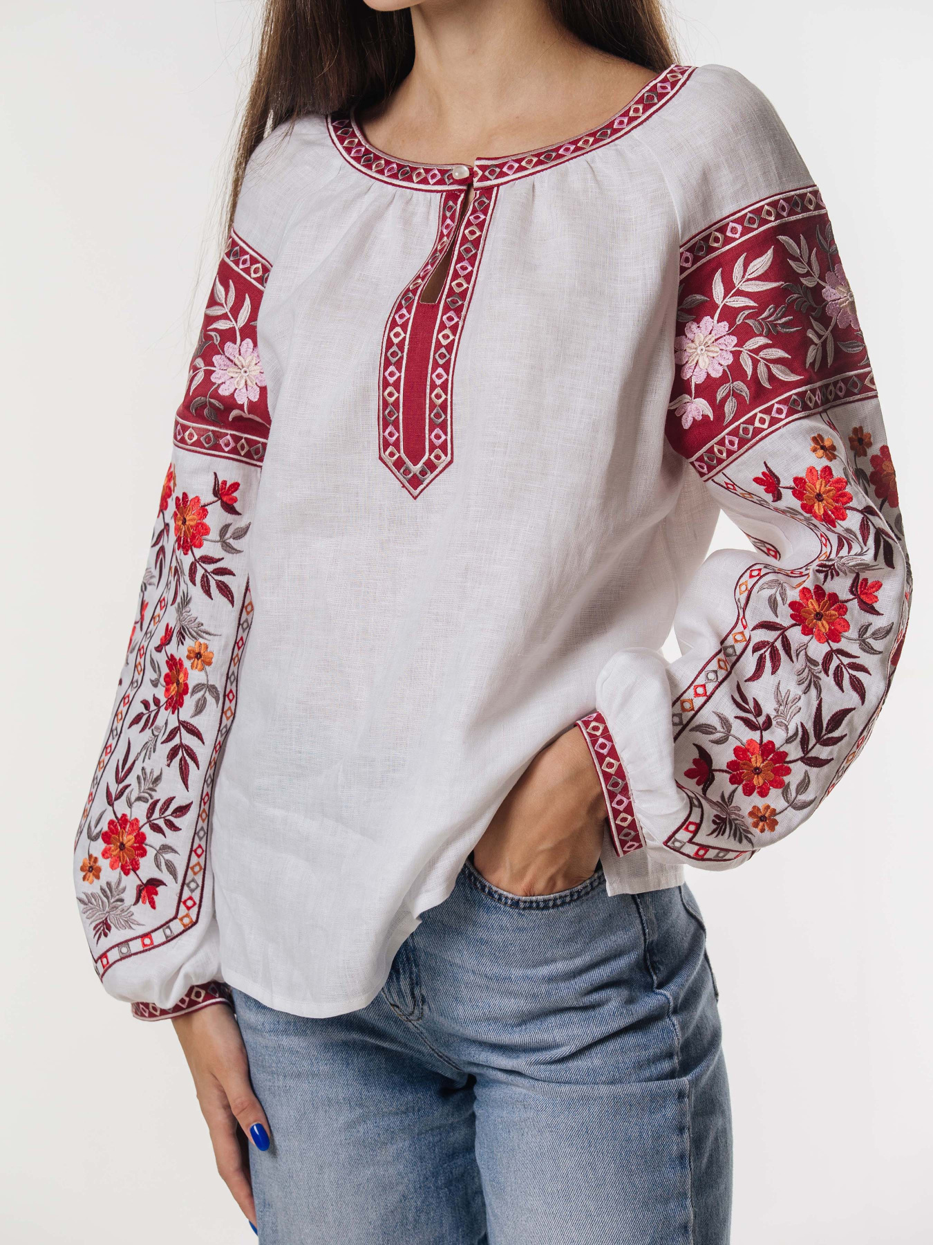Вышитая рубашка Svarga модель SV-FE0420-0424-03033 Фото