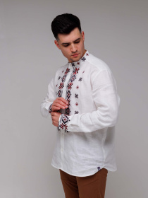 Вишита сорочка Svarga модель SV-MS00517-1111-10001 Вишита сорочка Svarga модель SV-MS00517-1111-10001 Фото